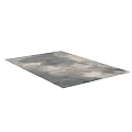 Modern Square Rug With Abstract Patterns In Neutral Gray Beige Blue Tones 3d model