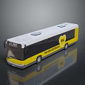 White And Yellow Bus With LINE Text Fan Mail Service Heart Logo