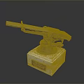 Turret Turntable Railgun Sci-fi Tower Defense Game Tower Defense Sci-fi Turret Game Turret Game Battery 3d model