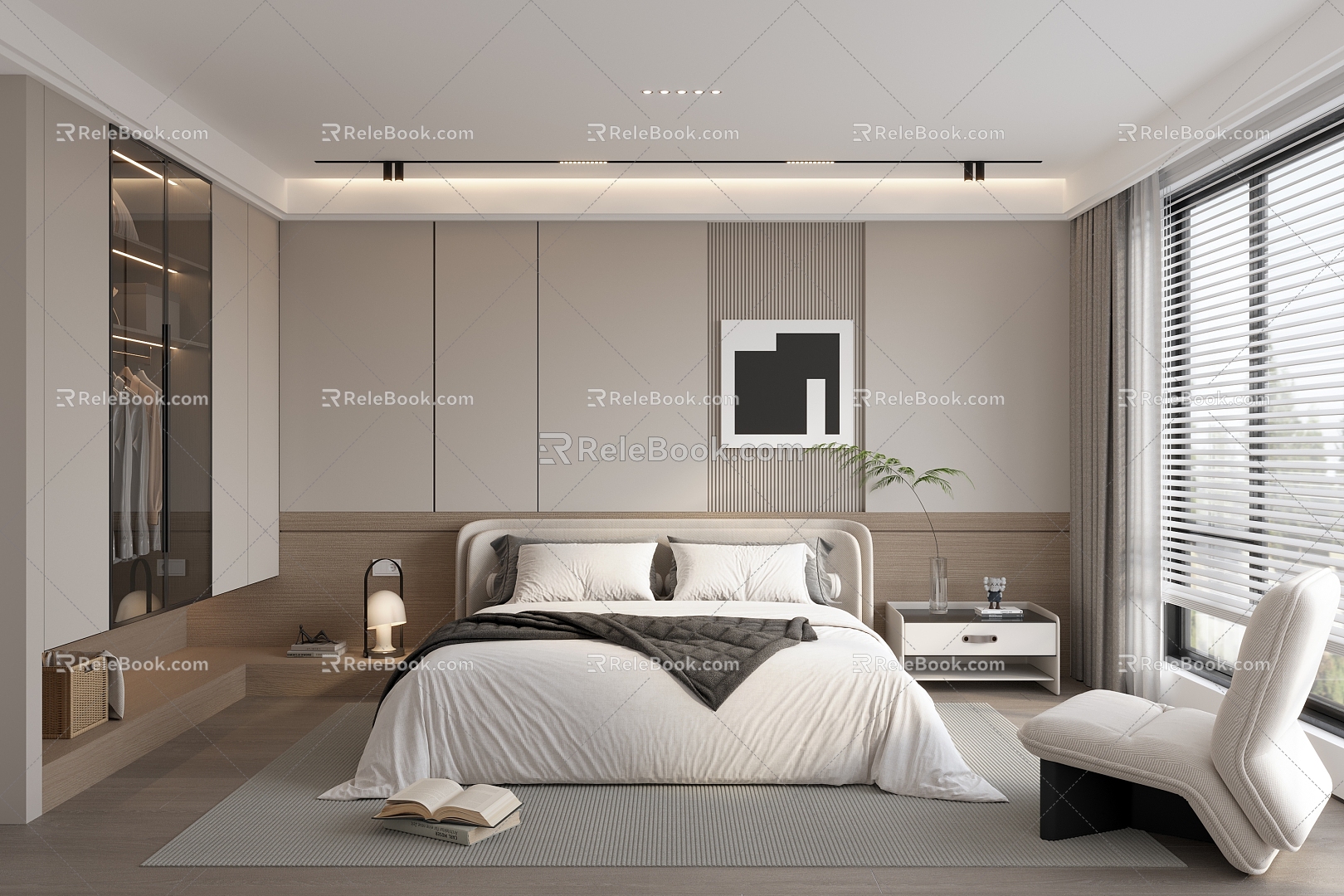 Modern Bedroom Full House Custom Bedroom 3d model