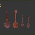 Unique Handcrafted Kitchen Utensils With Various Wooden And Metal Designs