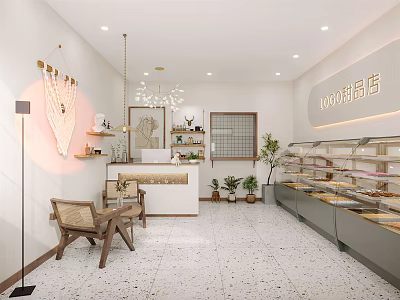 Modern Sweet Shop 3d model