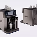 Stainless Steel Espresso Coffee Machine With Digital Display As Modern Kitchen Appliance