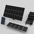 Energy Efficient Multiple Solar Panels in Various Sizes for Household Appliances