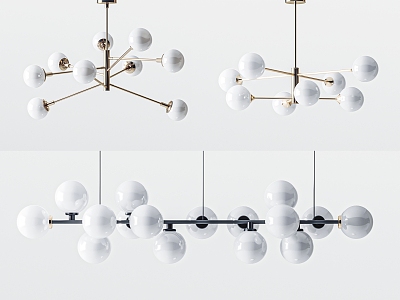 Modern chandelier 3d model