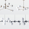 Modern chandelier 3d model