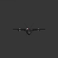 Advanced Multi Rotor Aerial Drone With Propellers And Camera Equipment Design 3d model
