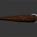 Traditional Wooden Bow Weapon With Green Grip And Brown Curved Design For Archery