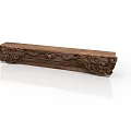 Intricate Wooden Carved Sculpture With Decorative Patterns And Artistic Details