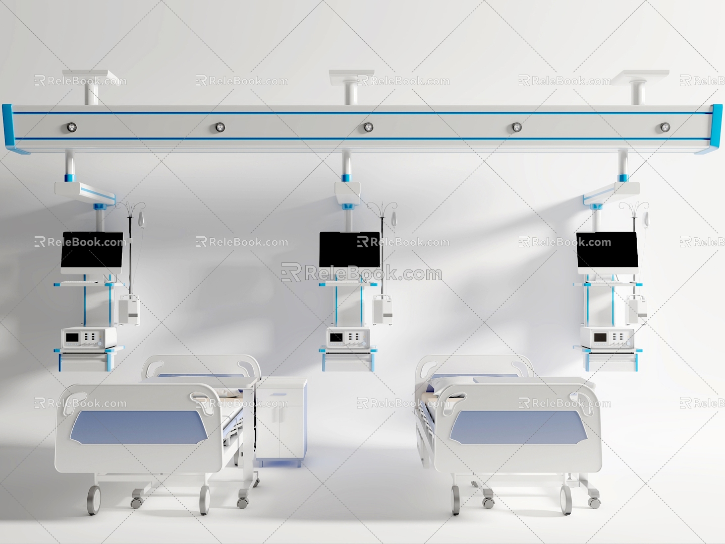 modern hospital bed medical bed model