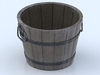 Wooden Bucket Wooden Bucket 3d model