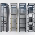 Sleek Modern Elevator Cabins With Glass Panels Metal Frames And Varied Designs