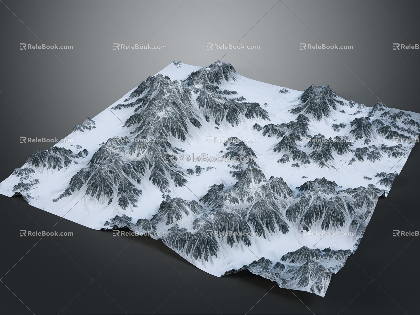 Geography, topography, mountain shape, ridge, ridge, valley, mountain range, canyon, geomorphology, mountain peak, mountain body 3d model