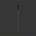 Samurai Sword Featuring Sharp Metal Blade Red Black Decorative Handle Circular Guard And Shiny Surface