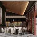 New Chinese Restaurant Hunan Restaurant 3d model