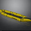 Yellow Meilong Inflatable Boat With Twin Hull Design For Water Transportation
