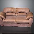Pink Two Seater Sofa Furniture Design With Soft Cushions And Armrests