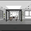 Modern Door And Window Showroom Featuring Glass Displays Plants And Lighting