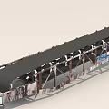 Long Distance Industrial Conveyor Belt System with Metal Frame for Material Transportation