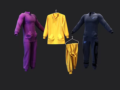 Modern clothes 3d model Modern clothes 3d model