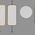Modern decorative mirror combination full-length mirror makeup mirror bathroom mirror smart mirror 3d model
