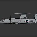 Advanced Military Space Surveillance Aircraft With Spiral Radar System And Propellers