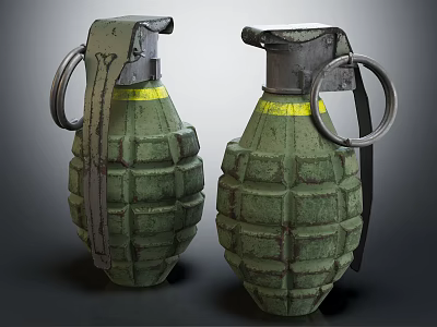 modern grenade weapon 3d model