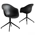 Modern Minimalist Table and Chair Set with Sleek Black Stylish Design
