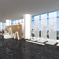 Elegant Club Interior With Live Orchestra Conductor Musicians And White Seats Setup