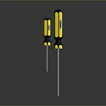 Screwdriver flat screwdriver Phillips screwdriver tool hardware tool processing tool 3d model
