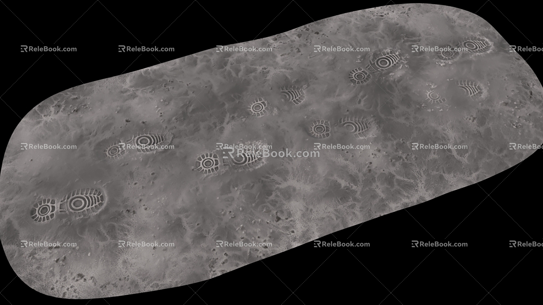 Space Footprints 3D Model 3d model