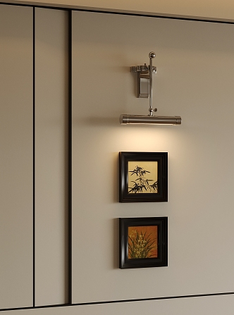 Simple wall lamp hanging painting lamp 3d model