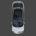 Silver Sedan With Modern Sleek Body LED Headlights And Alloy Wheels