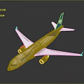 Aeroméxico White And Blue Plane Model With Detailed Design On Reflective Surface