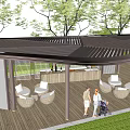 Modern gallery frame Special-shaped gallery frame Leisure gallery frame Characteristic gallery frame 3d model