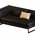 Modern sofa chaise longue combination 3d model