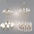 Modern chandelier 3d model