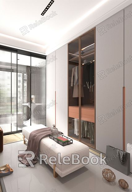 Modern Cloakroom Simple Bedroom Home Decoration Set model