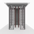 Modern Pavilion Structure With Grille Design And Gray Roof Top