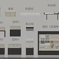 Tobacco and Liquor Store Interior With Counter Niche Independent And Wall Extended Display Cabinets