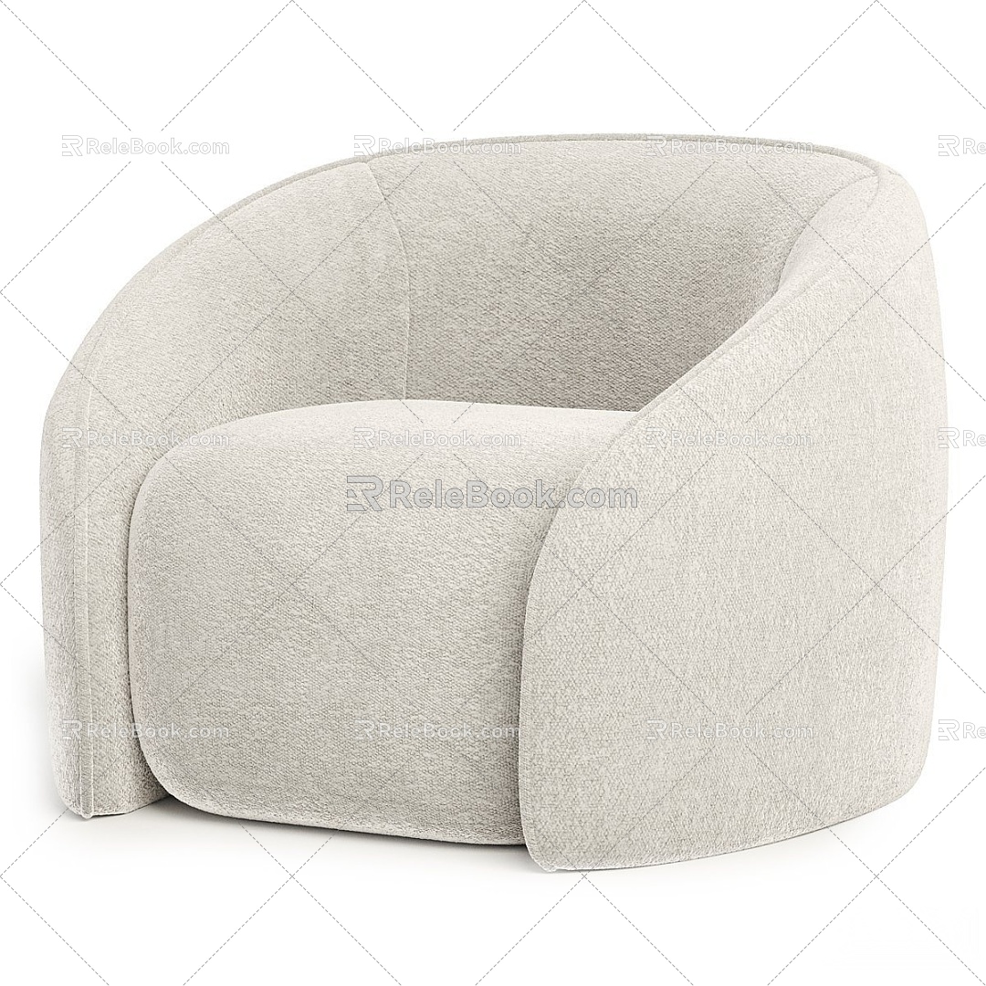 Modern Single Sofa 3d model