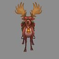 Modern Deer Cartoon Reindeer 3d model