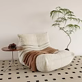 Caterpillar Lazy Sofa Single Sofa 3d model