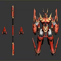 Mech Warrior Mech Soldier Machine Battlearm Mechanical Battlearm Machine Fighter Robot 3d model