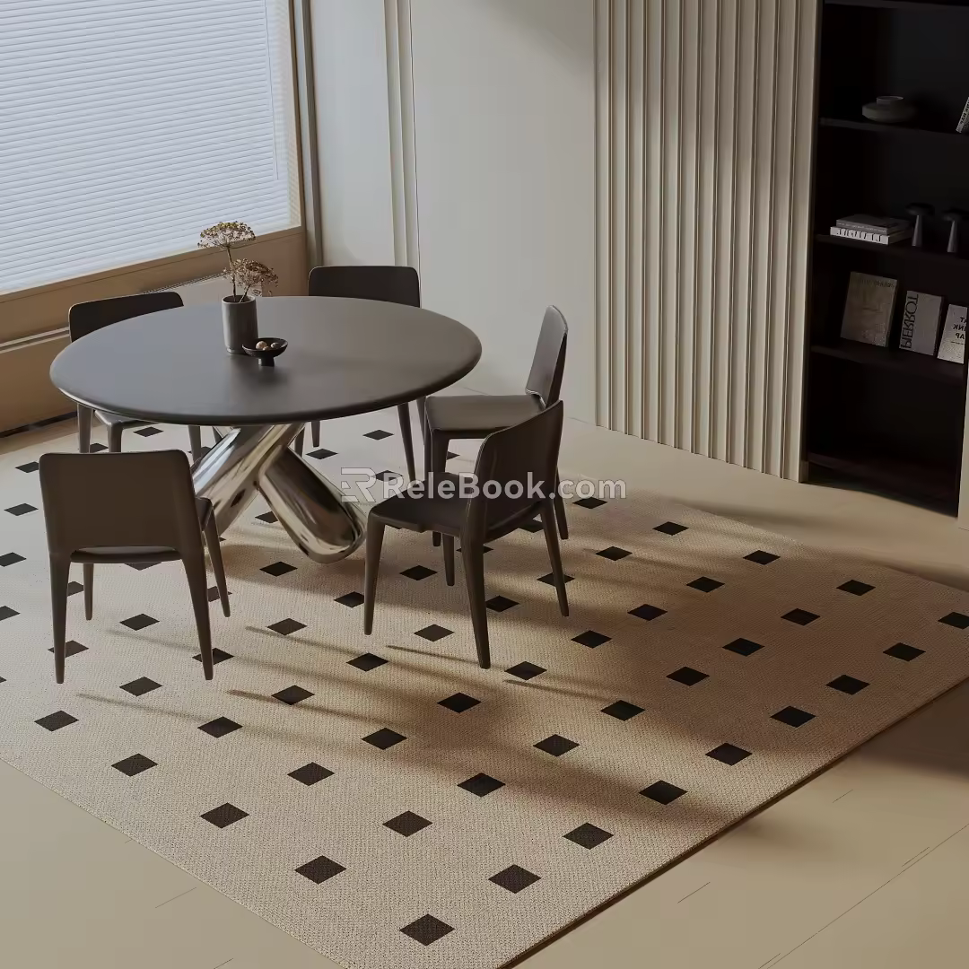 Modern table combination 3d model