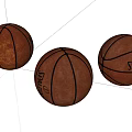 High Quality Spalding Basketballs Sports Equipment With Brown Leather Surface And Black Stitching