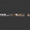 Cartoon Scene With Multiple Room Layouts Vibrant Furniture And Playful Building Structures