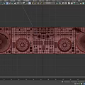 Professional Commercial DJ Mixer With Multiple Turntables And Colorful Control Pads