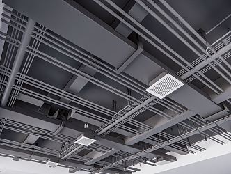 Industrial LOFT suspended ceiling 3d model