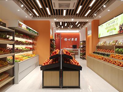 Fruit Store Fruit and Vegetable Store Fruit Supermarket Fresh Supermarket 3d model